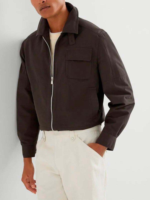 カジュアルジャケット - ブラウン shop online: BRUNELLO CUCINELLI