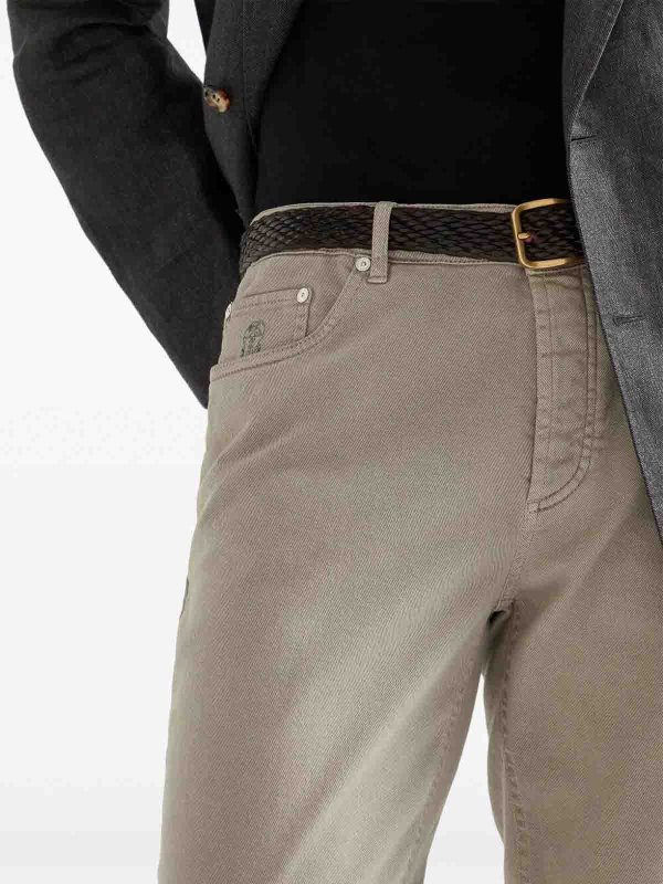 ブーツカットジーンズ - ブルー shop online: BRUNELLO CUCINELLI