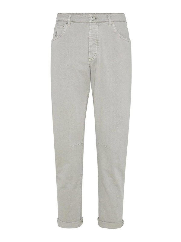 BRUNELLO CUCINELLI: ブーツカットジーンズ - ブーツカットジーンズ - ブルー