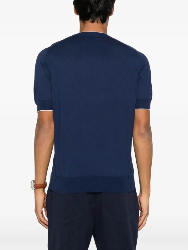 The Best Shops BRUNELLO CUCINELLI: Suéteres con cuello pico - Suéter Cuello Redondo - Blanco