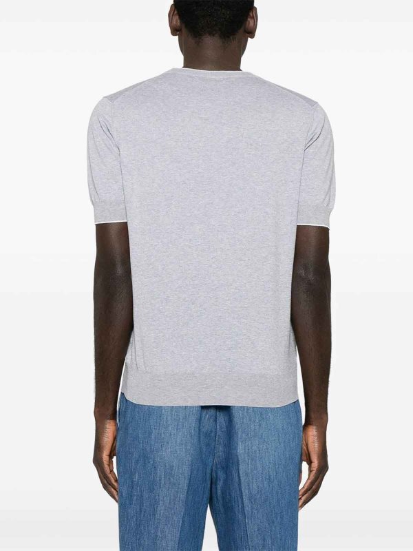 Suéter Cuello Redondo - Gris shop online: BRUNELLO CUCINELLI