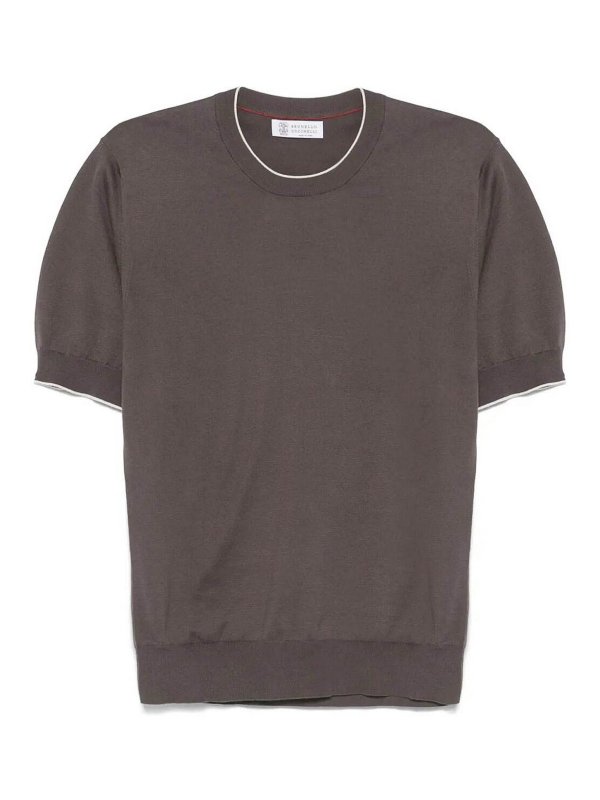 BRUNELLO CUCINELLI: クルーネック - クルーネック - 白