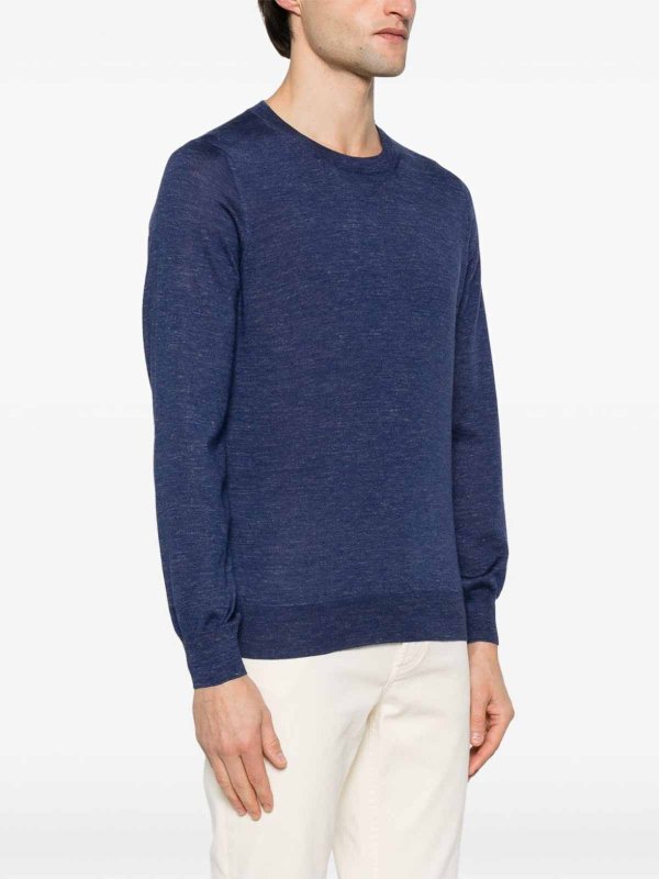 Suéter Cuello Redondo - Azul shop online: BRUNELLO CUCINELLI