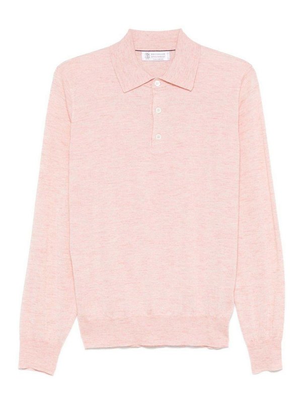 BRUNELLO CUCINELLI: Cuellos altos y polos - Suéter Con Cuello Alto - Rosado