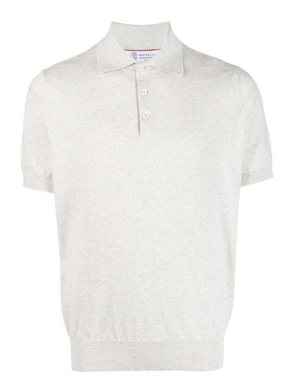 BRUNELLO CUCINELLI: ポロシャツ - ポロシャツ - 白