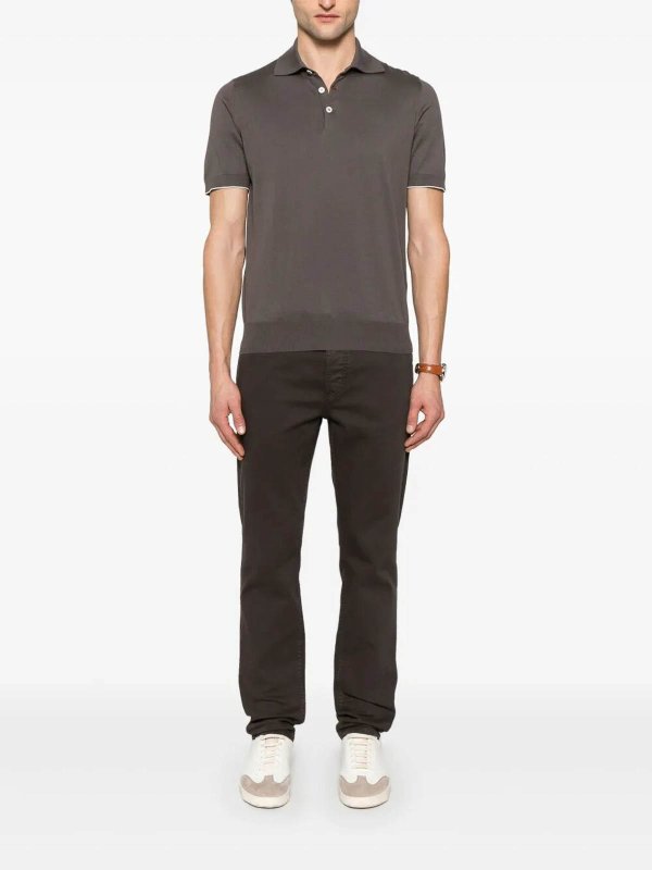 BRUNELLO CUCINELLI: polo shirts online - Lightweight Knit Polo