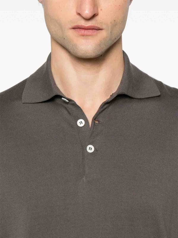 Lightweight Knit Polo shop online: BRUNELLO CUCINELLI