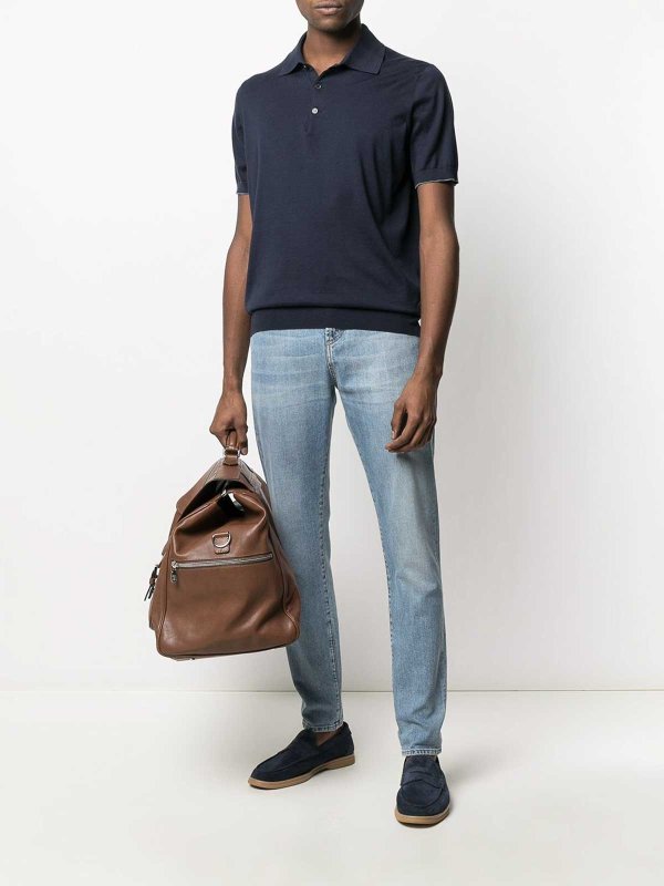 BRUNELLO CUCINELLI: polo shirts online - Lightweight Knit Polo