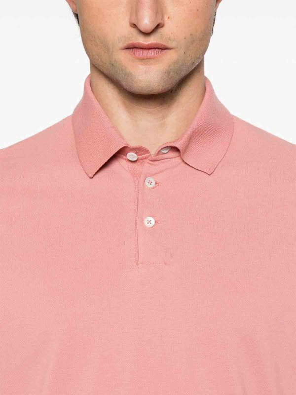The Best Shops BRUNELLO CUCINELLI: Poloshirts - Poloshirt - Dunkelrosa