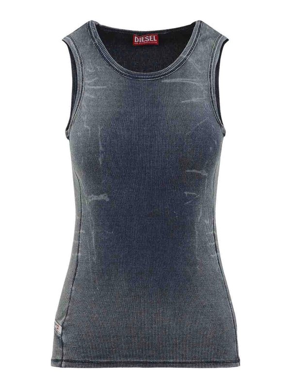 DIESEL: Tops & Débardeurs - Top - Bleu