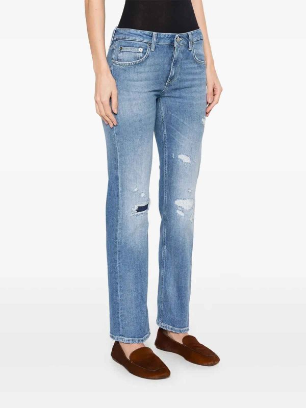 カジュアルパンツ - ブルー shop online: DONDUP