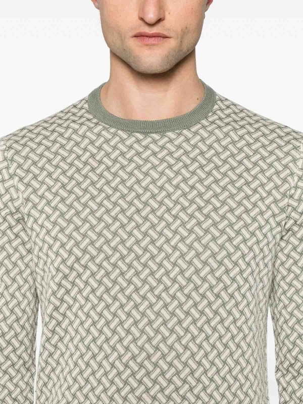 クルーネック - 緑 shop online: DRUMOHR