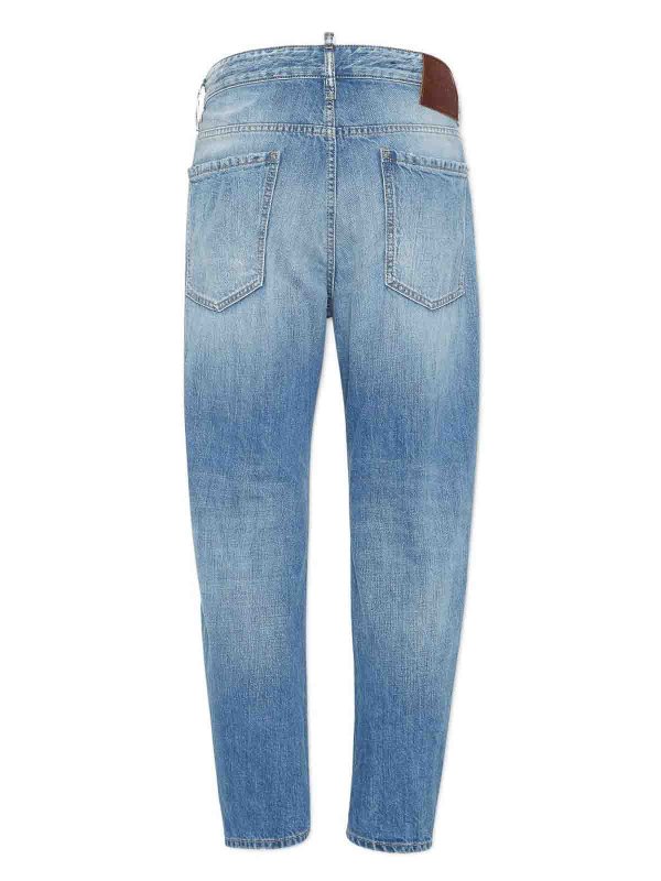 DSQUARED2: Jeans évasés online - Jean Bootcut - Bleu Foncé