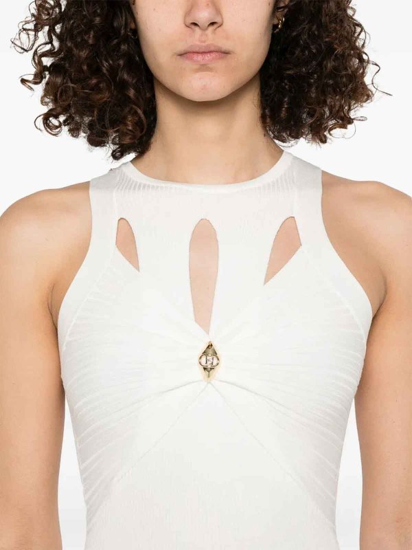 ELISABETTA FRANCHI buy online Robe Au Genou - Crème