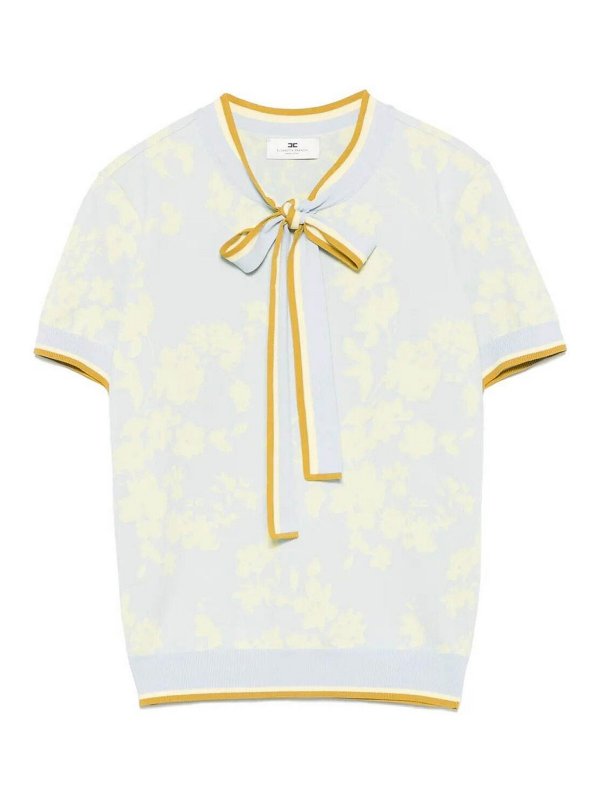 ELISABETTA FRANCHI: トップス＆タンクトップ - トップ/タンクトップ - ブルー