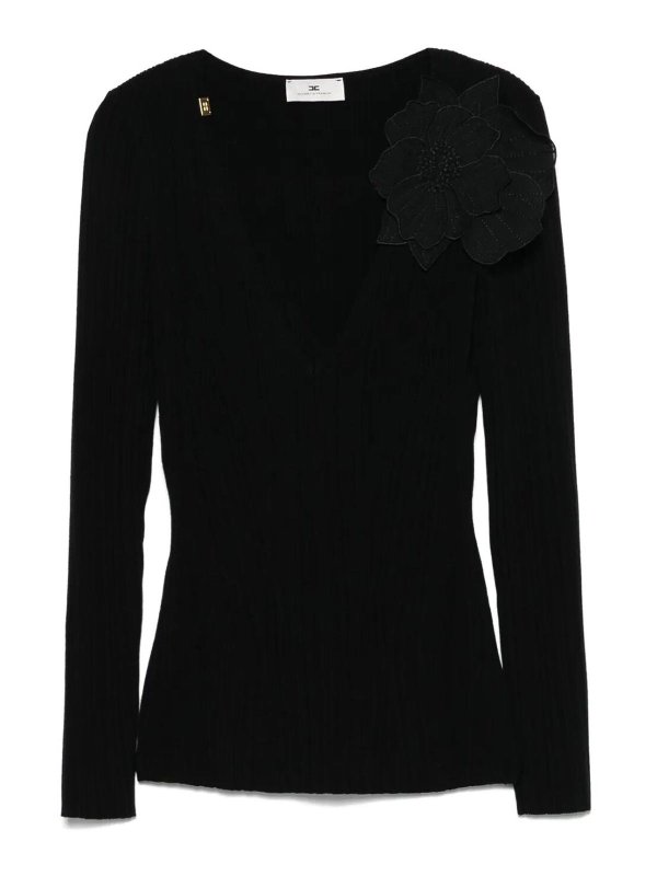 ELISABETTA FRANCHI: トップス＆タンクトップ - トップ/タンクトップ - 黒