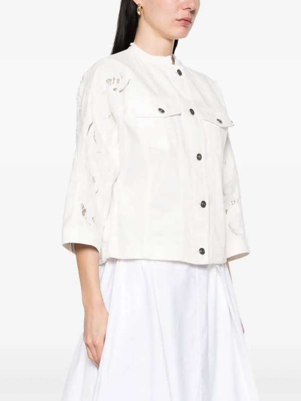 The Best Shops ERMANNO SCERVINO: カジュアルジャケット - カジュアルジャケット - 白