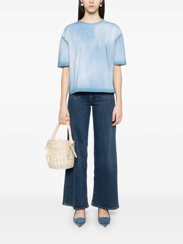 ERMANNO SCERVINO: Camisetas online - Camiseta - Azul