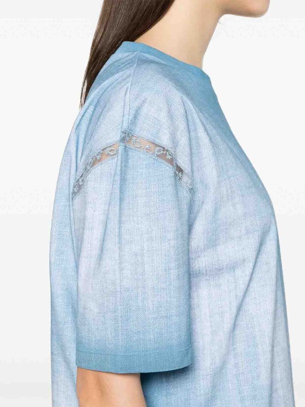 Camiseta - Azul shop online: ERMANNO SCERVINO