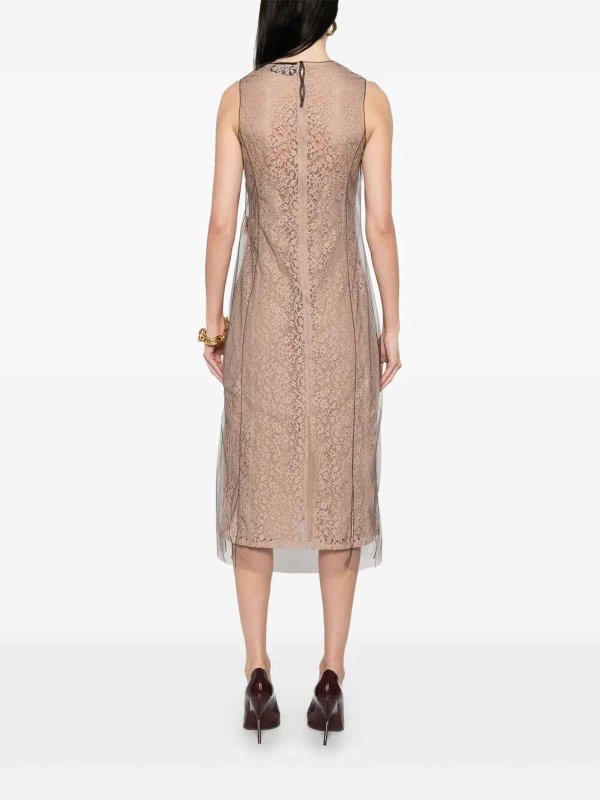 The Best Shops FENDI: knee length dresses - Blooming LaceDress