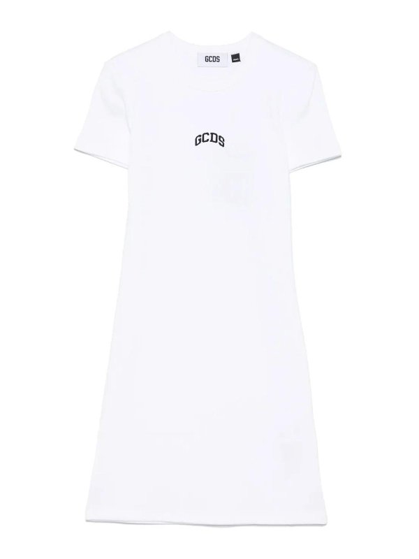 GCDS: ショートドレス - ショートドレス - ベージュ