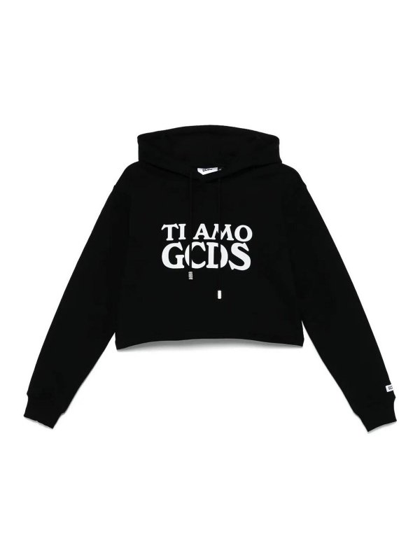 GCDS: スウェット＆セーター - スウェットシャツ/セーター - 黒