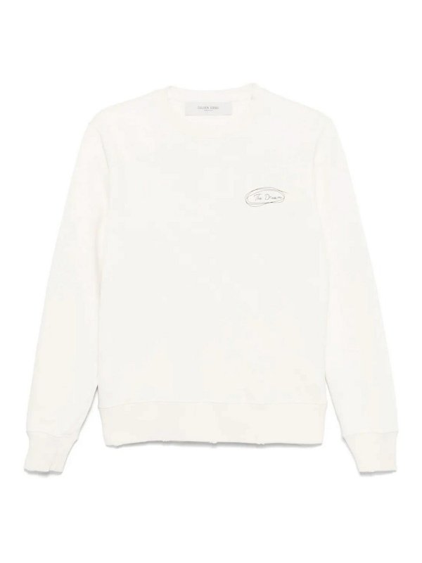 GOLDEN GOOSE: Sudaderas y suéteres - Sudadera - Blanco