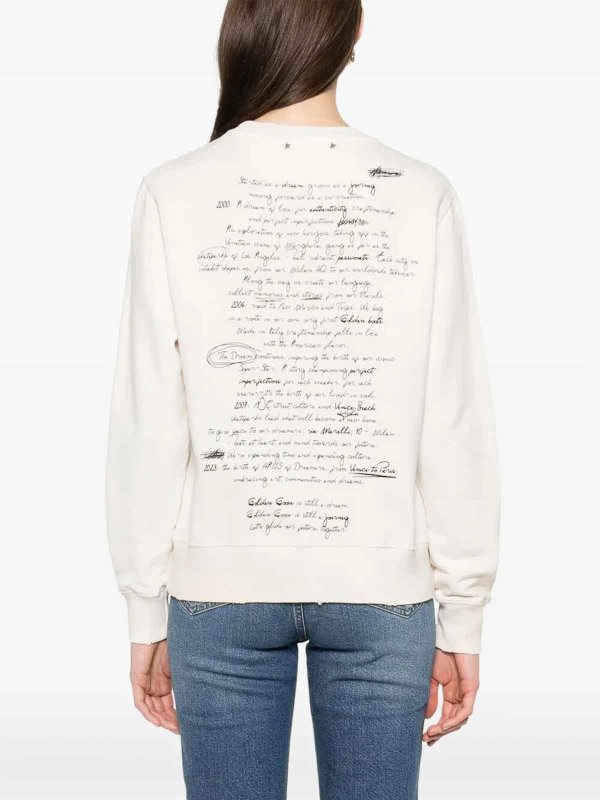 Sudadera - Blanco shop online: GOLDEN GOOSE