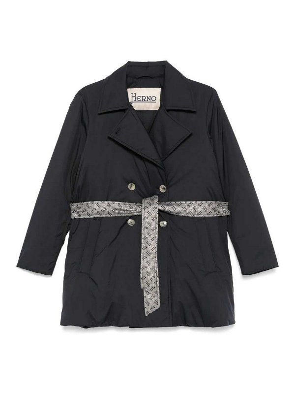 HERNO: Trenchs - Trench-Coat - Bleu