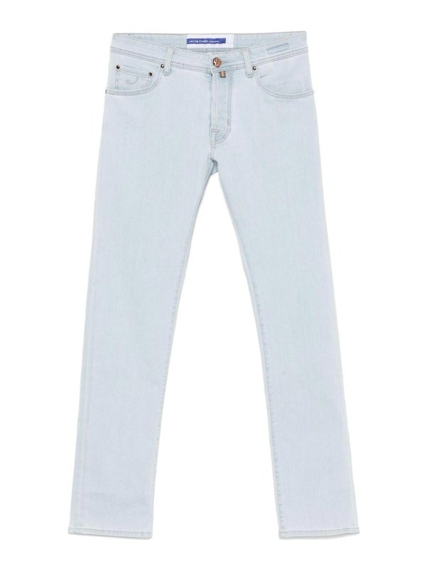 JACOB COHEN: ブーツカットジーンズ - ブーツカットジーンズ - ブルー