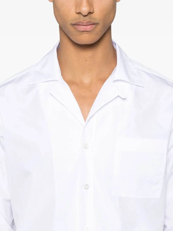 シャツ - 白 shop online: LARDINI