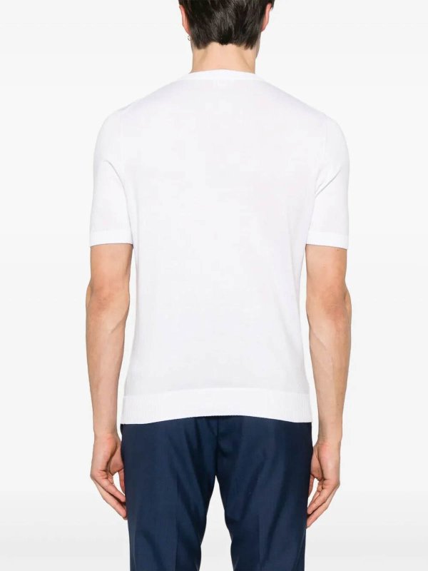 Pull Col Rond - Blanc shop online: MALO