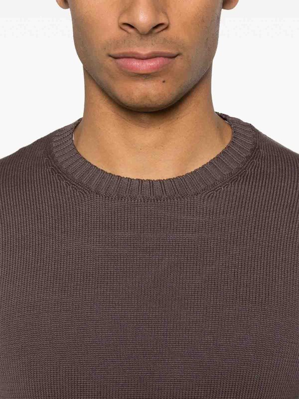 Rundhalspullover - Braun shop online: MALO