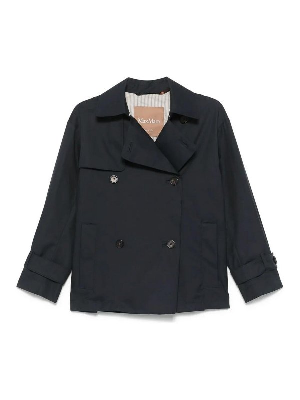 Max Mara: Abrigos cortos - Abrigo Corto - Azul