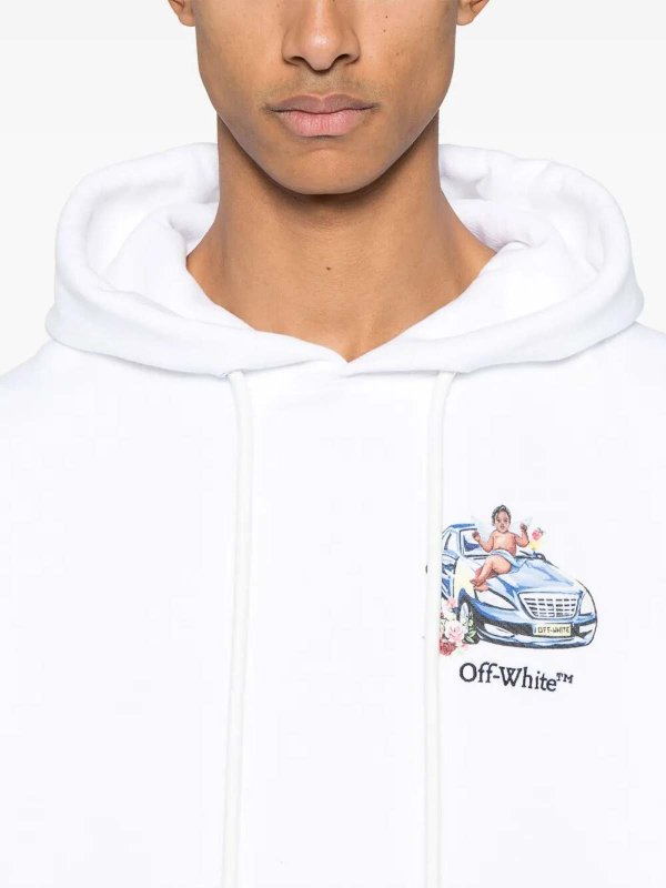 The Best Shops OFF-WHITE: スウェット＆セーター - スウェットシャツ/セーター - 白