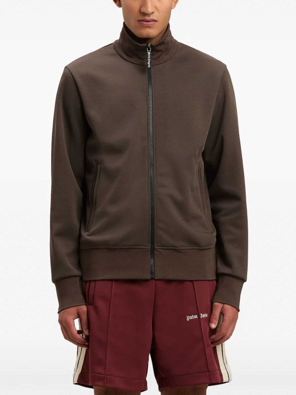The Best Shops Palm Angels: casual jackets - Back Curved LogoTrack Jacket