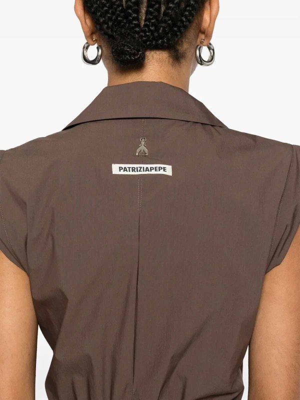 Knielanges Kleid - Braun shop online: PATRIZIA PEPE