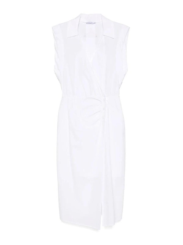 PATRIZIA PEPE: ニーレングスドレス - 膝丈ドレス - 白