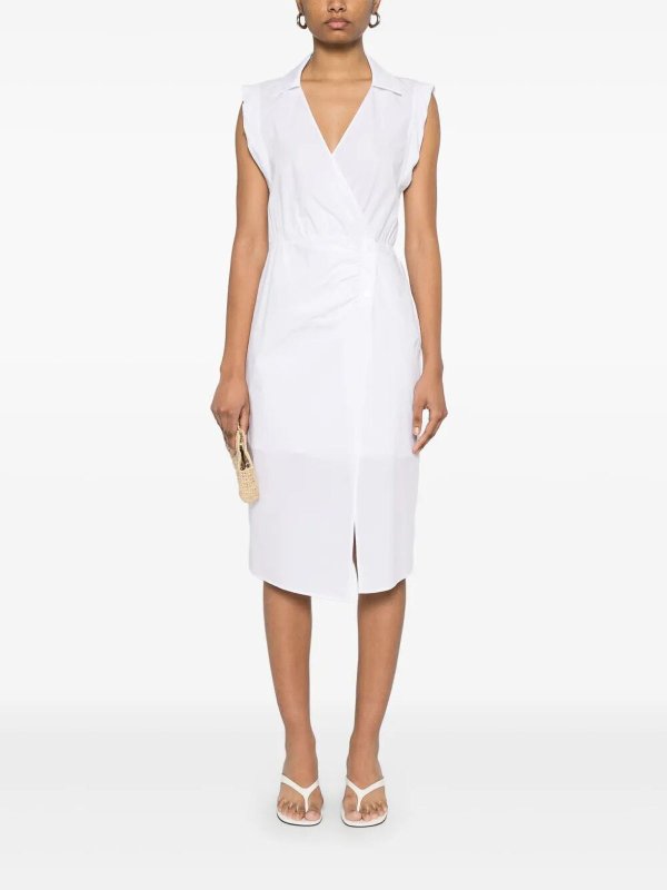 PATRIZIA PEPE: ニーレングスドレス online - 膝丈ドレス - 白