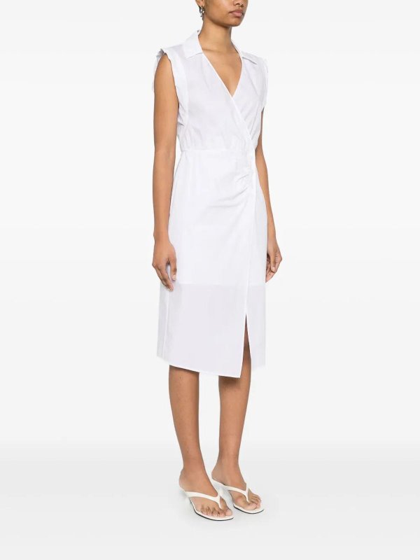 The Best Shops PATRIZIA PEPE: ニーレングスドレス - 膝丈ドレス - 白