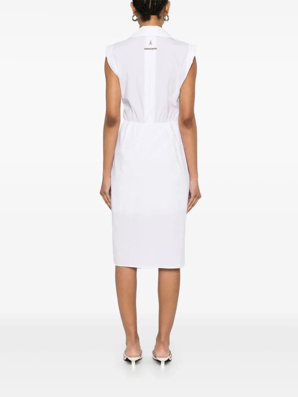 膝丈ドレス - 白 shop online: PATRIZIA PEPE