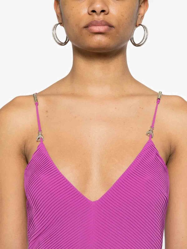 膝丈ドレス - 紫 shop online: PATRIZIA PEPE