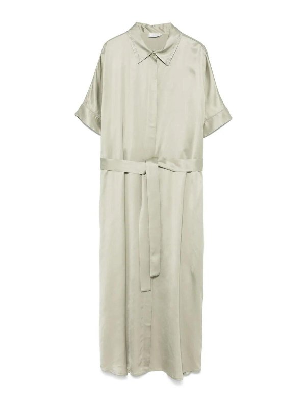 PESERICO: ニーレングスドレス - 膝丈ドレス - ライトグリーン