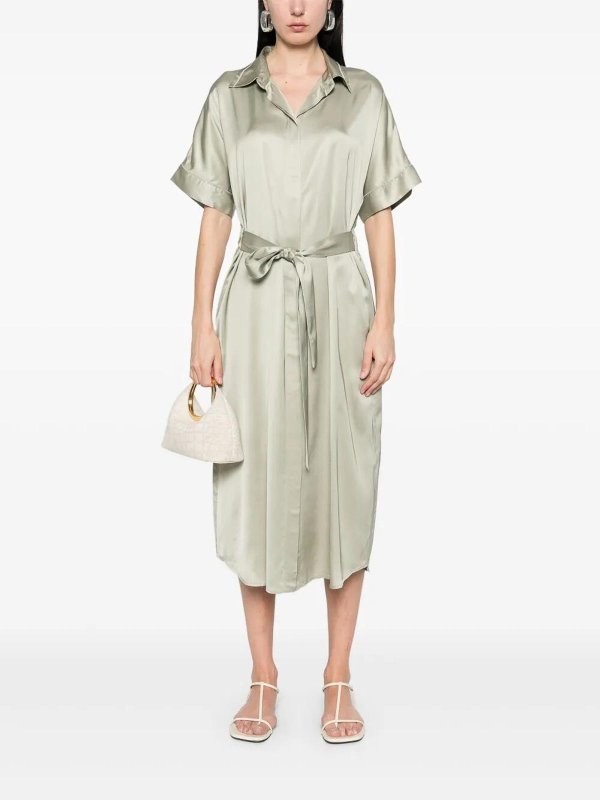 PESERICO: ニーレングスドレス online - 膝丈ドレス - ライトグリーン