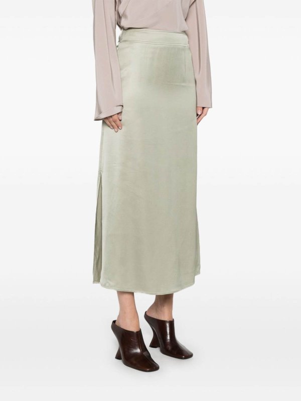 ロングスカート - ライトグリーン shop online: PESERICO
