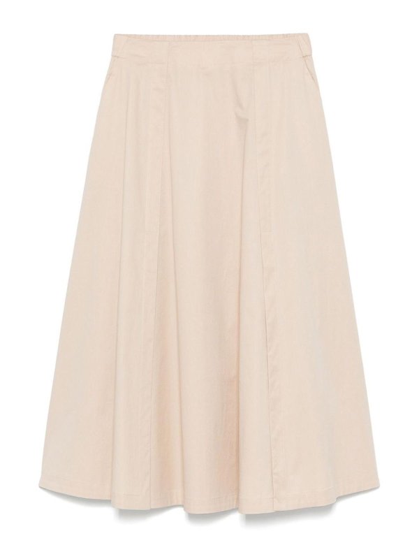 PESERICO: ニーレングススカート＆ミディ丈 - 膝丈/ミディスカート - ベージュ