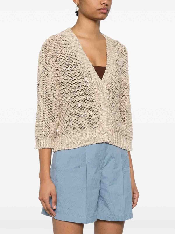 カーディガン - ベージュ shop online: PESERICO