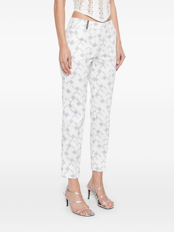 The Best Shops PESERICO: カジュアルトラウザー - カジュアルパンツ - ブルー