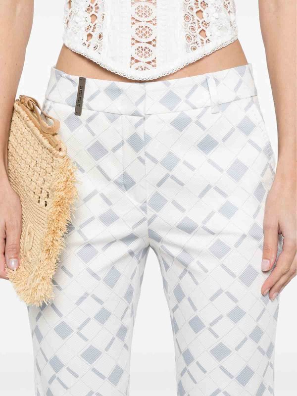 カジュアルパンツ - ブルー shop online: PESERICO