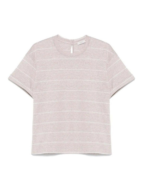 PESERICO: T-shirts - T-Shirt - Beige